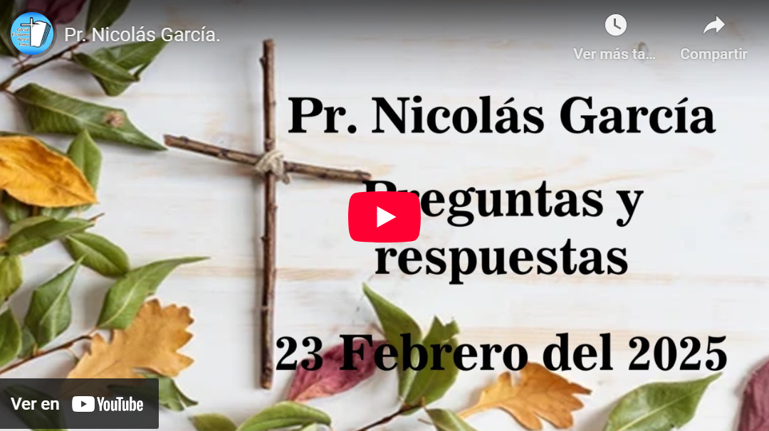 Pr. Nicolás García. Preguntas y respuestas 35