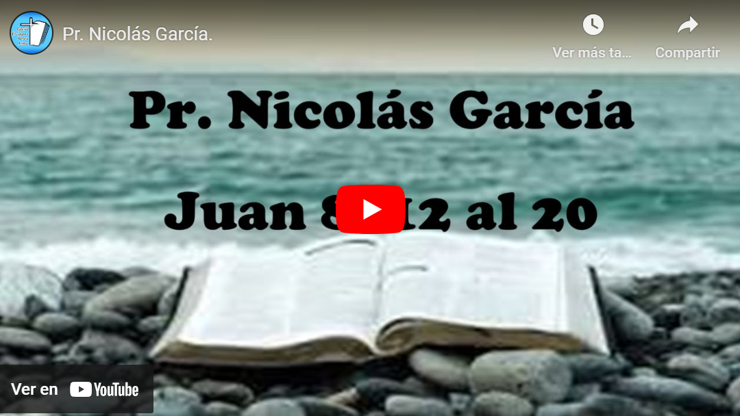 Pr. Nicolás García. Evangelio de Juan 8.12-20.