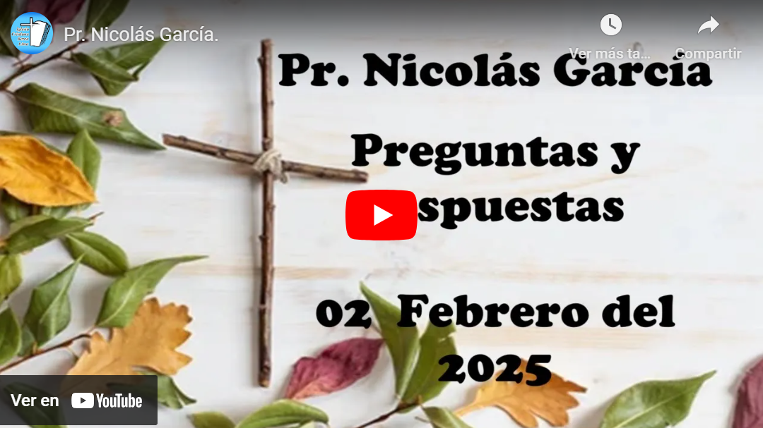 Pr. Nicolás García. Preguntas y respuestas 33