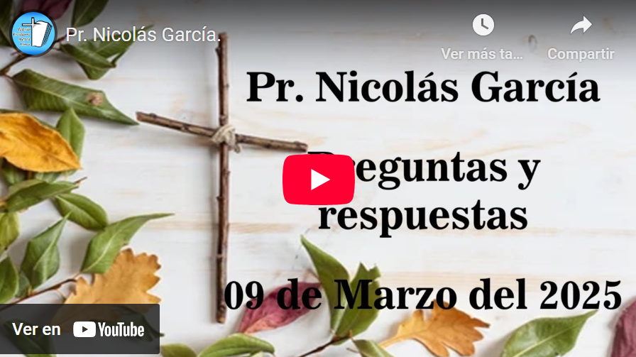 Pr. Nicolás García. Preguntas y respuestas 36