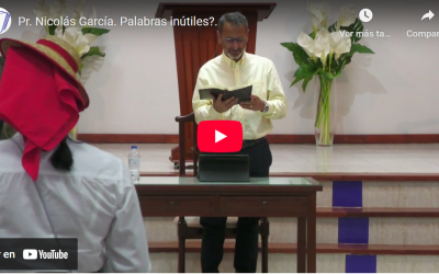 Pr. Nicolás García. Job 15.1-16. Palabras inútiles?
