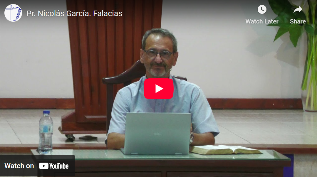 Pr. Nicolás García. Job 21.1-34. Falacias.