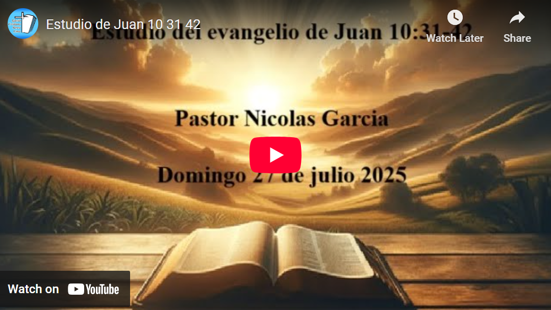 Pr. Nicolás García. Evangelio de Juan 10.31-42