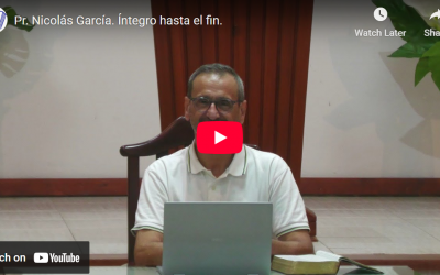Pr. Nicolás García. Job 27.9-23. Íntegro hasta el fin.