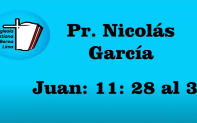 Pr. Nicolás García. Evangelio de Juan 11: 28-37