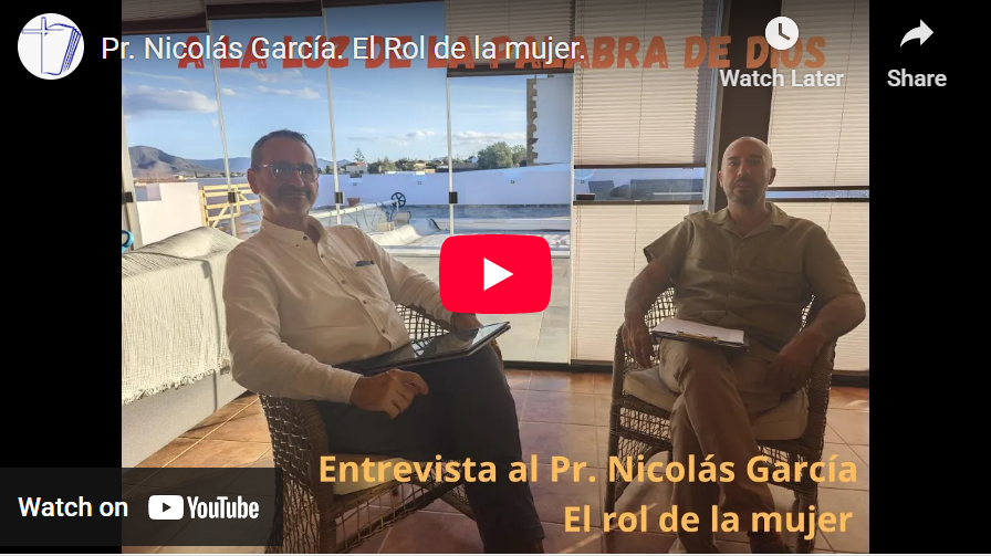 Pr. Nicolás García. El Rol de la mujer.