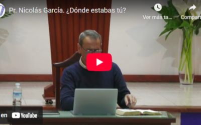 Pr. Nicolás García. Job 38.1-15. ¿Dónde estabas tú?