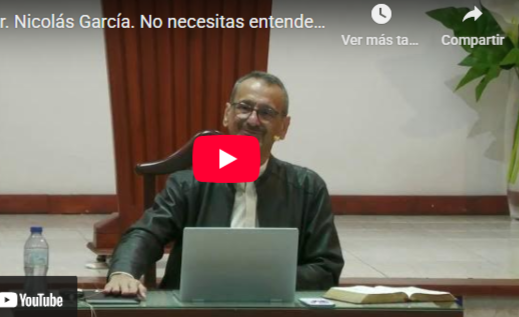 Pr. Nicolás García. Job 38.22-41. No necesitas entenderlo todo.