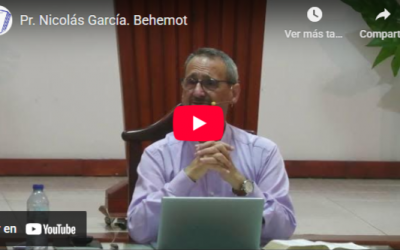 Pr. Nicolás García. Job 40.6-24. Behemot.