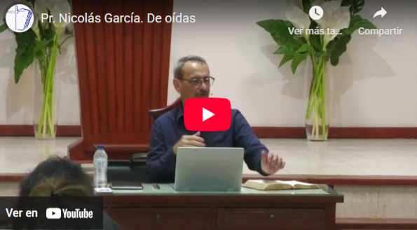 Pr. Nicolás García. Job 42.1-6. De oídas.