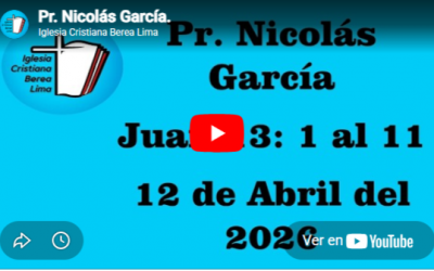 Pr. Nicolás García. Evangelio de Juan 13: 1-11