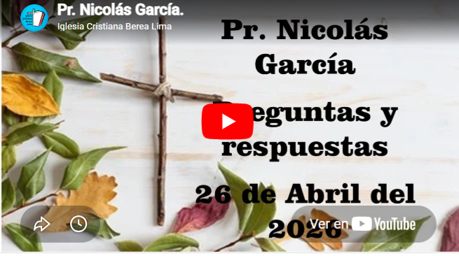 Pr. Nicolás García. Preguntas y respuestas 57