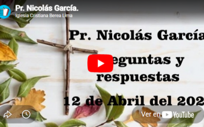 Pr. Nicolás García. Preguntas y respuestas 56