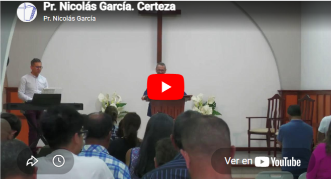 Pr. Nicolás García. 1Juan 5.13. Certeza.