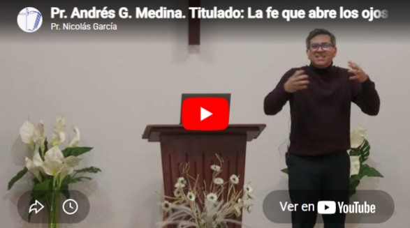 Pr. Andrés G. Medina. Marcos 10: 46. La fe que abre los ojos.