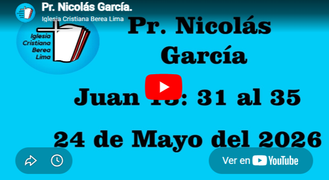 Pr. Nicolás García. Evangelio de Juan 13: 31-35