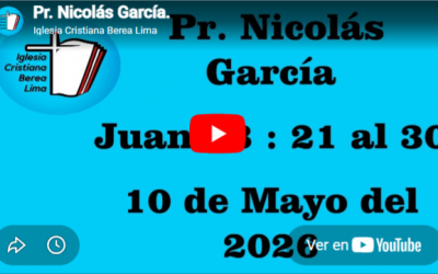 Pr. Nicolás García. Evangelio de Juan 13: 21-30.