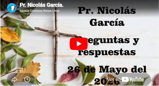 Pr. Nicolás García. Preguntas y respuestas 58