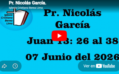 Pr. Nicolás García. Evangelio de Juan 13: 36-38.
