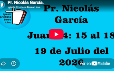 Pr. Nicolás García. Evangelio de Juan 14: 15-18.