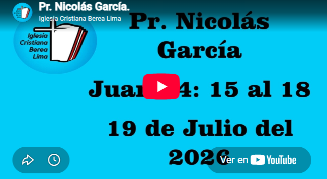 Pr. Nicolás García. Evangelio de Juan 14: 15-18.