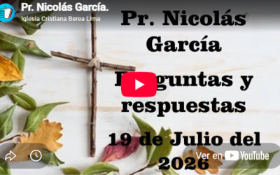 Pr. Nicolás García. Preguntas y respuestas 60