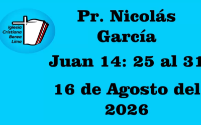 Pr. Nicolás García. Evangelio de Juan 14: 25-31.