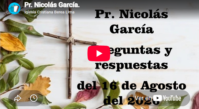 Pr. Nicolás García. Preguntas y respuestas 61.