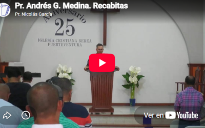 Pr. Andrés G. Medina. Jeremías 35.1-2. Recabitas.